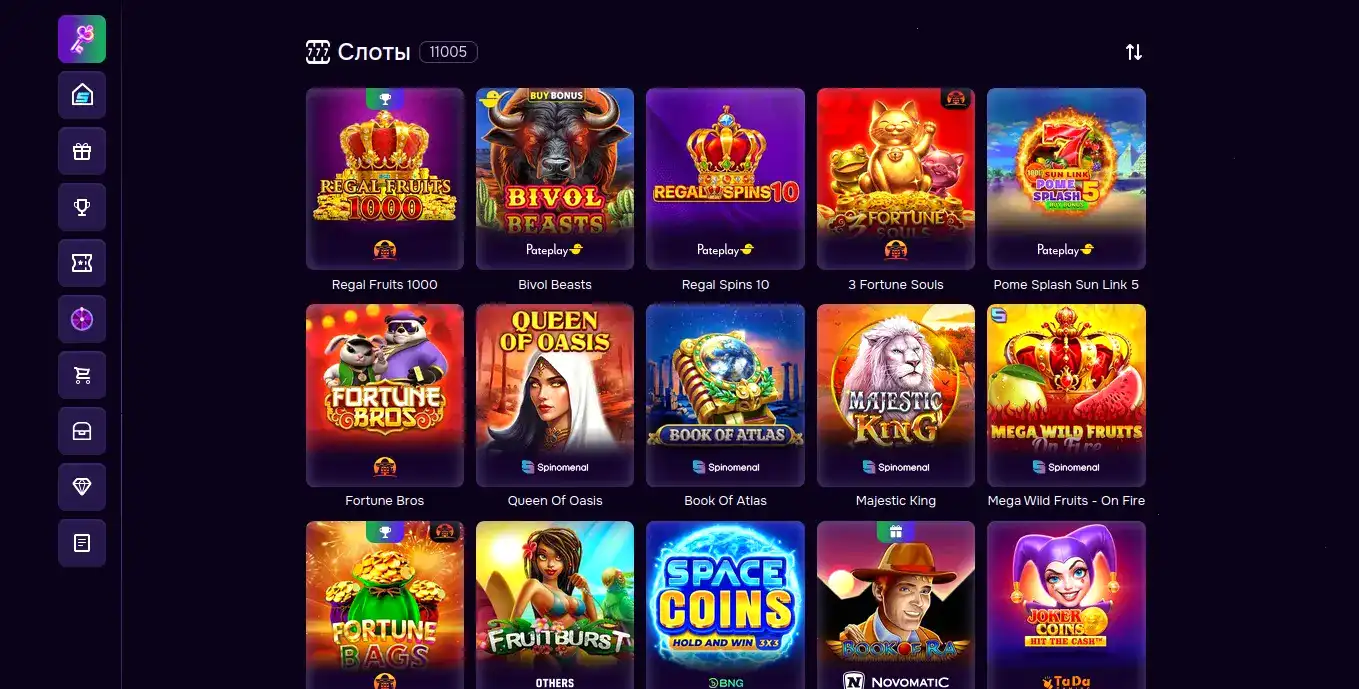 Интерфейс казино Vulkan Stars на экране ноутбука